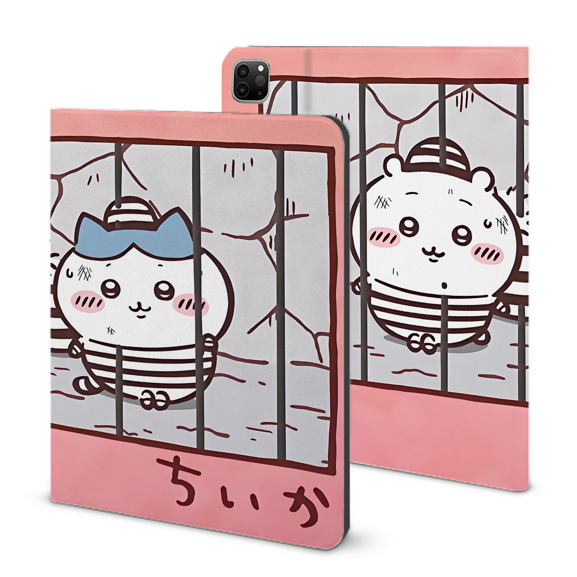 （画像用） ちいかわ Chii-kawa IPad ケース ブック型 PUレザー TPU 耐衝撃 軽量 薄型 ペン収納なし 全面保護 IPad 各モデル対応